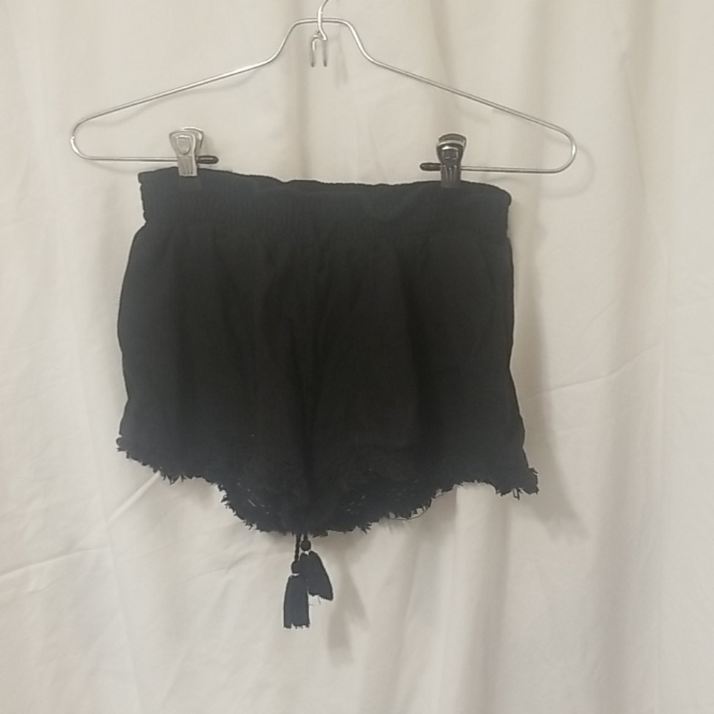Black booty shorts